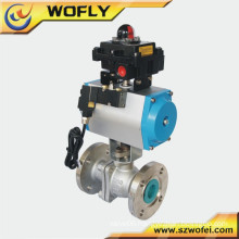 China supplier pneumatic 1pc flanged ball valve dn50 pn16